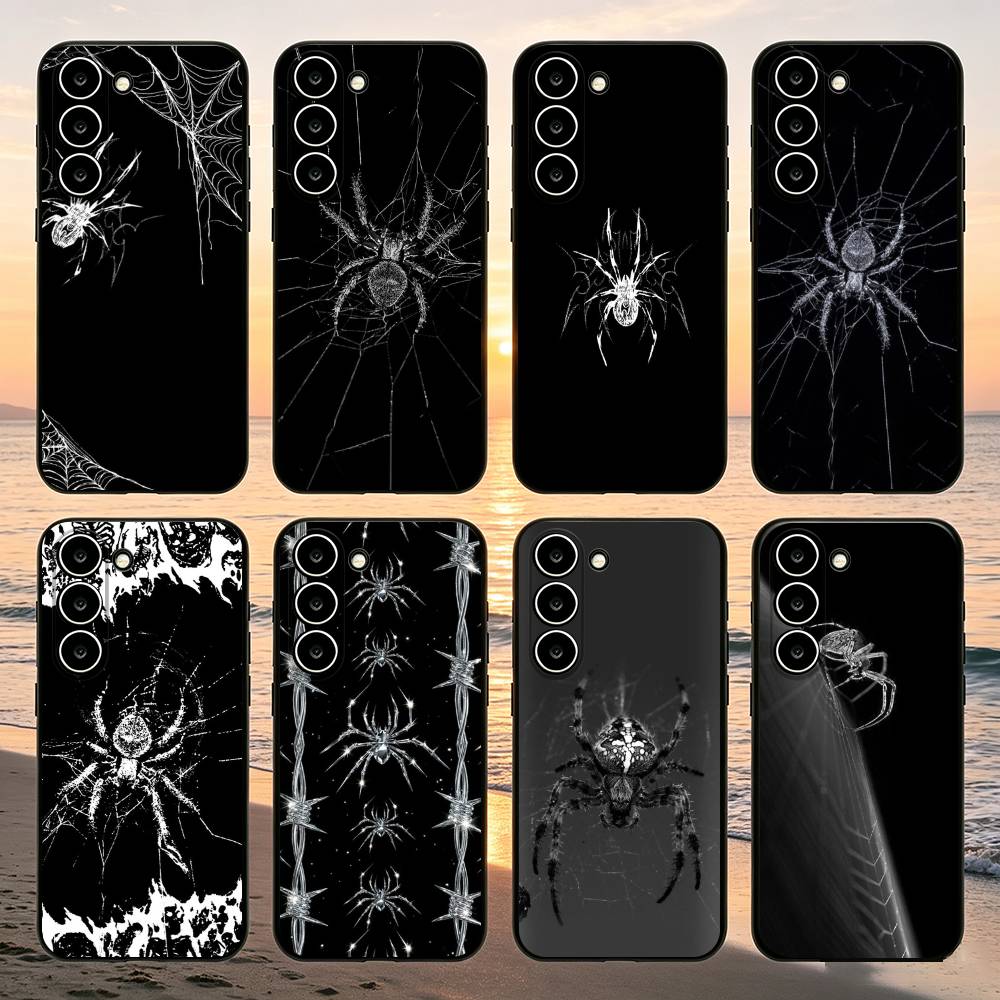 Phone Cases Quotes - Coque de téléphone Y2k Black Spider,