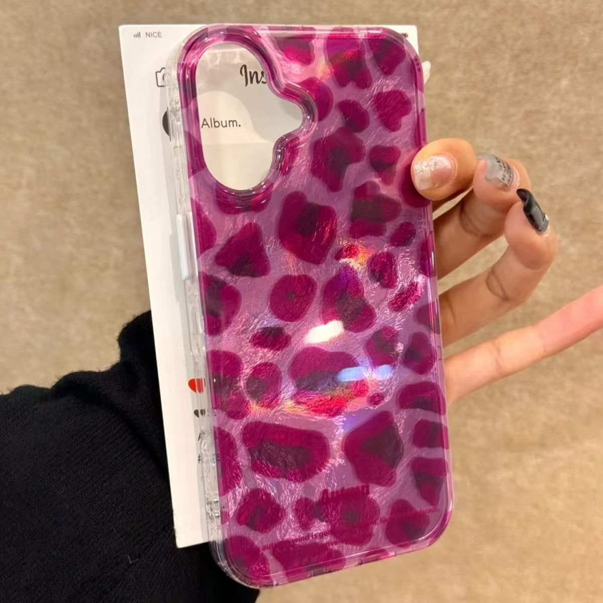 Phone Cases Purple - Coque de téléphone à motif léopard