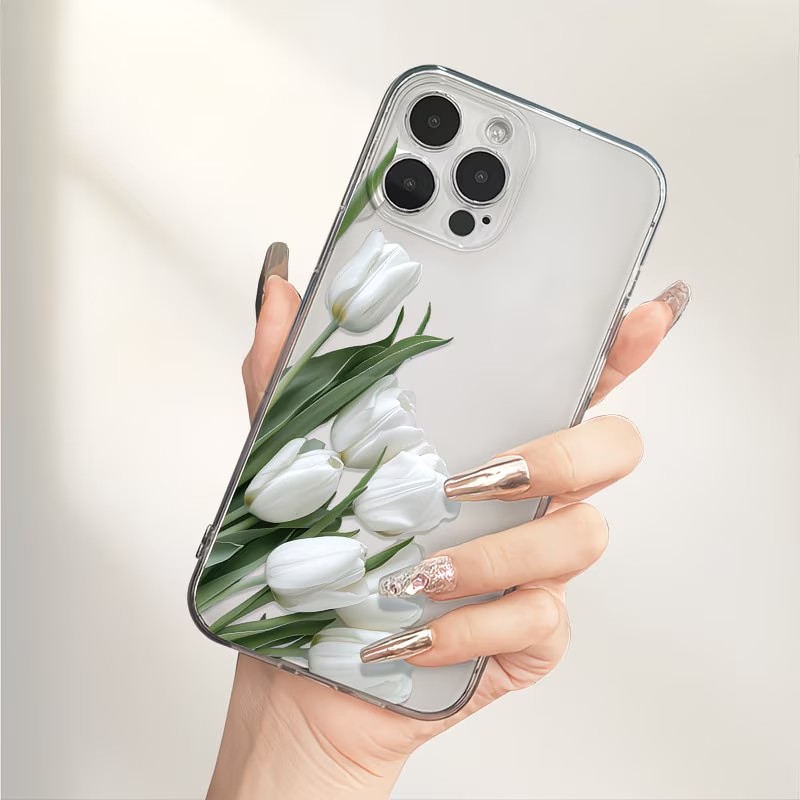 Phone Cases Xs Iphone - Coque de téléphone imprimée tulipes pour