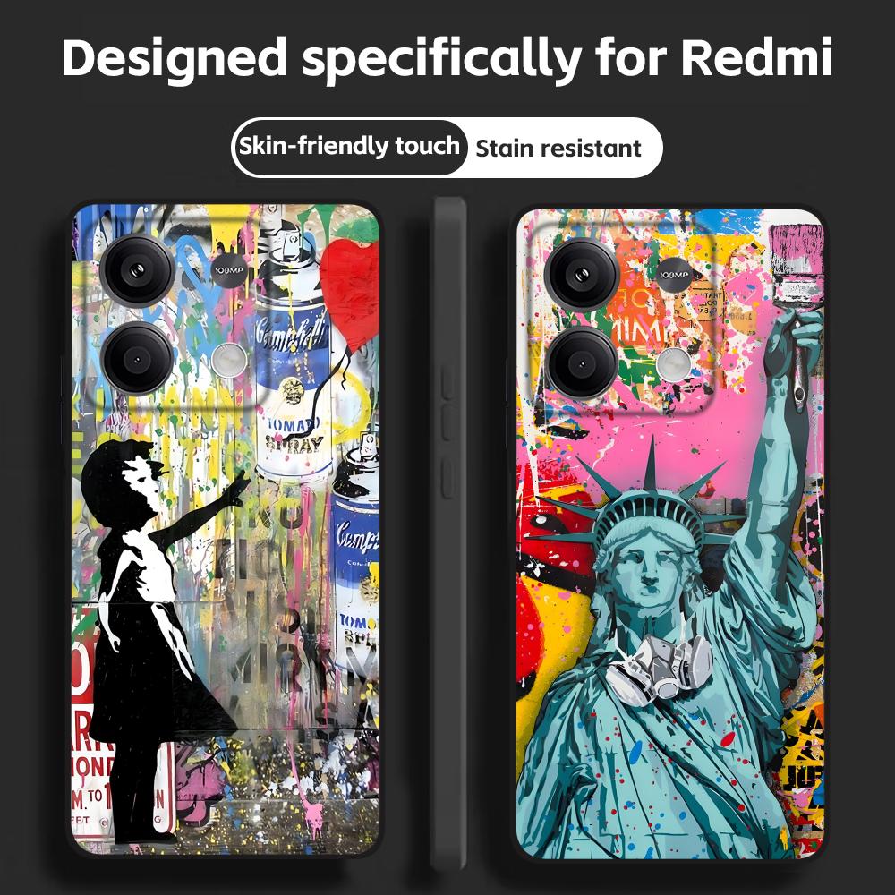 Phone Cases Xiaomi Redmi 12 - Banksy Graffiti Art coque de téléphone