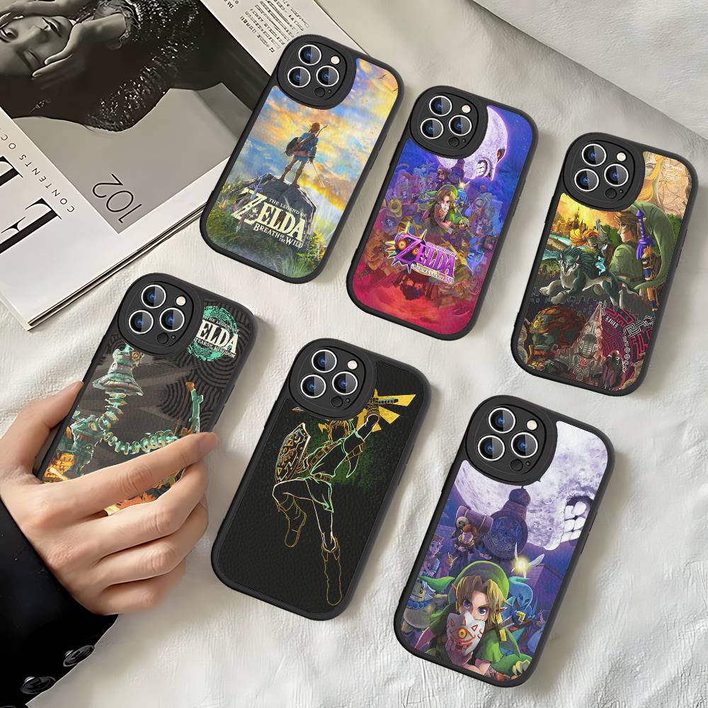 Phone Cases Zelda - Coque de téléphone en cuir dur,