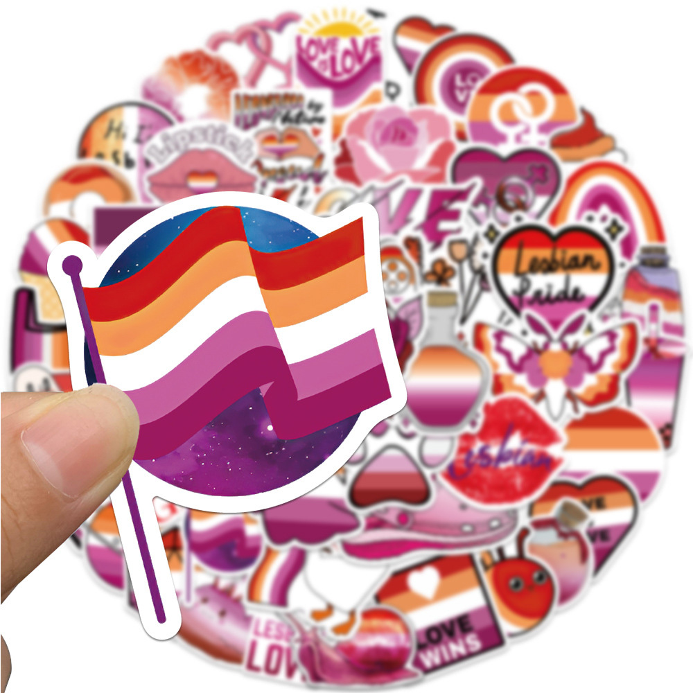 Phone Cases Purple - 10/30/50pcs L'amour est L'amour Lesbienne Arc-En-Ciel