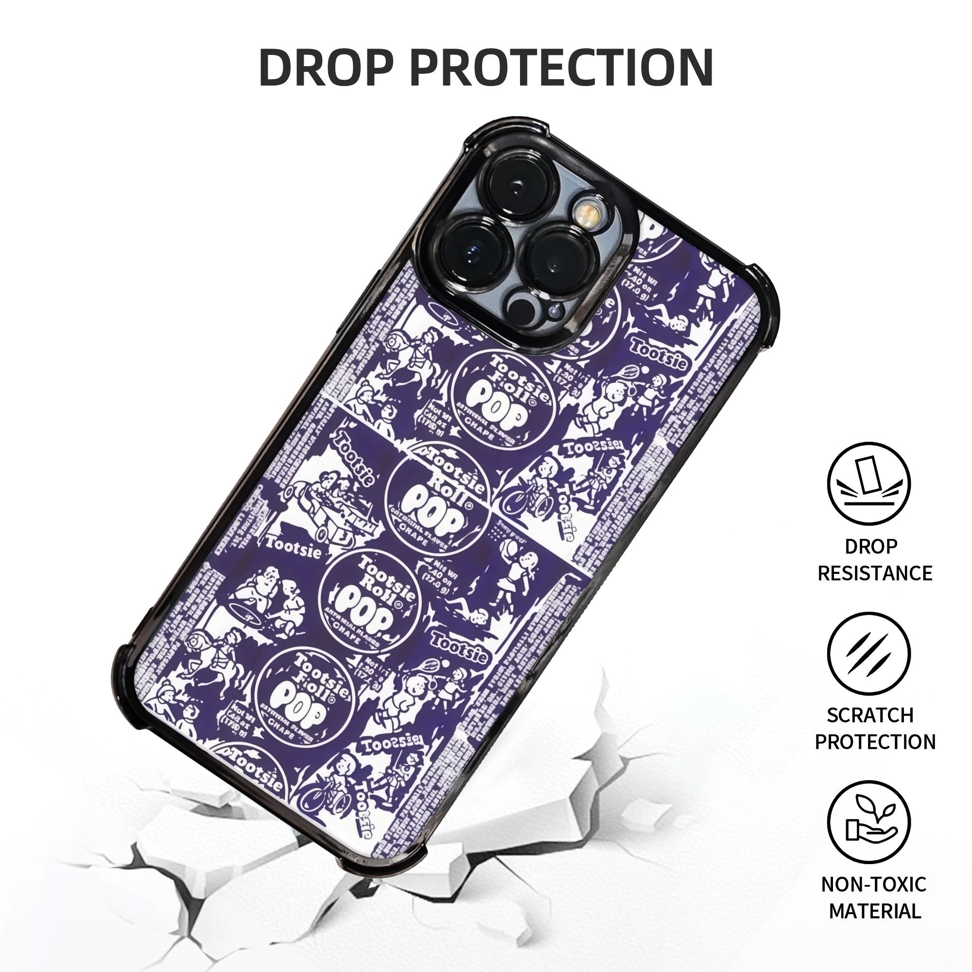 Coque de téléphone rétro viole - Phone Cases Purple avis et prix